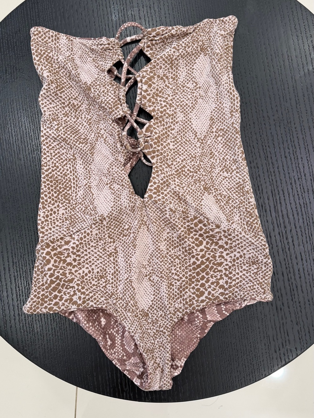 Acacia Swimwear Reversible Snakeskin Print One Piece Bathing Suit - NEVER WORN - Picture 9 of 16